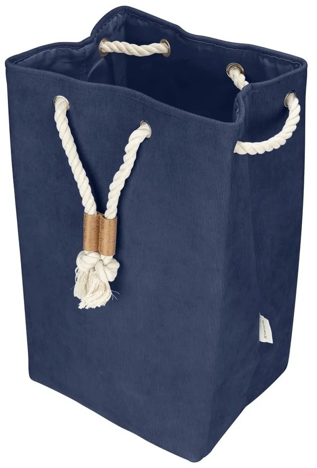 Sötétkék textil szennyeskosár 35,5 l Tom Tailor – Wenko