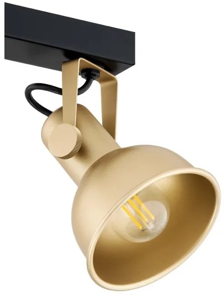Argon 7144 - Spotlámpa LENORA 2xE14/7W/230V arany/fekete