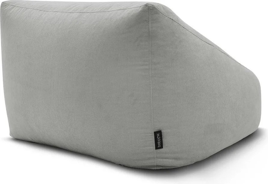 Világosszürke kordbársony babzsákfotel Lilibet – Bobochic Paris