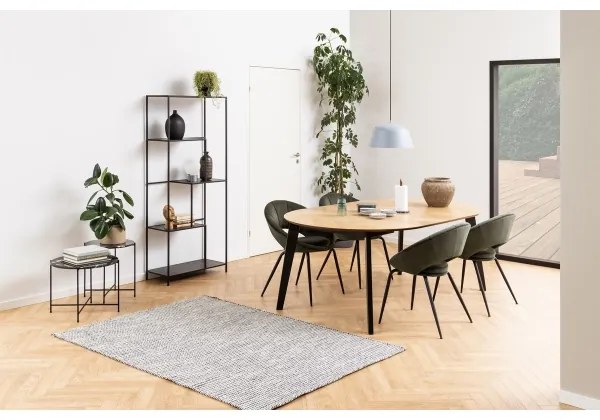 ALMA könyvtárszekrény antracit színben