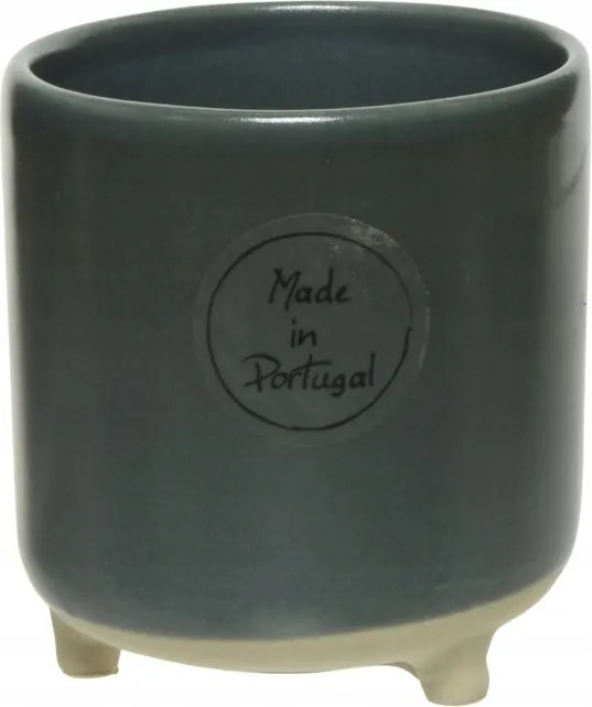 Dekoratív kő kaspó lábakon kicsi 8,5x7,5 cm