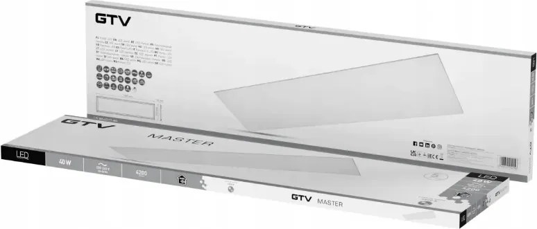 Led panel 120 süllyesztett 4200lm 40W b.semleges Slim Master IP54 Gtv