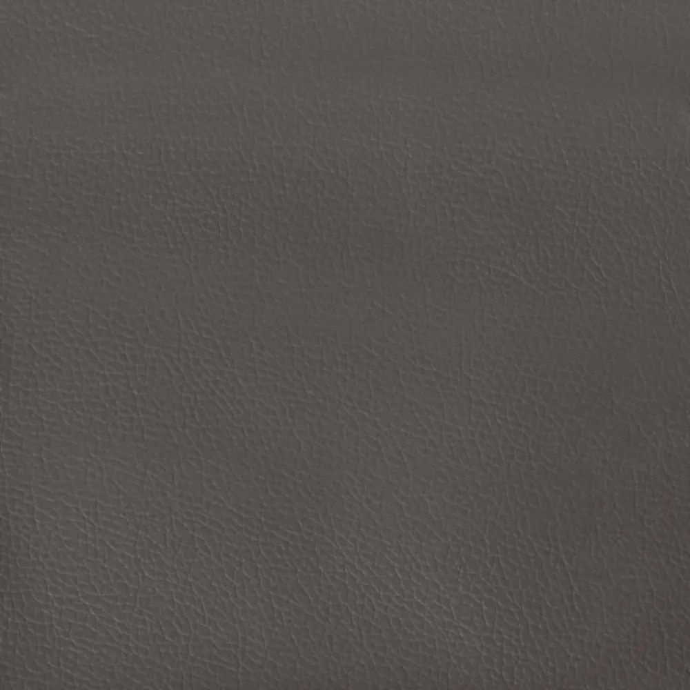 szürke ágykeret fejtámlával matrac nélkül 80 x 200 cm