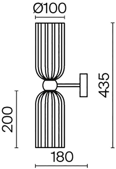 Maytoni MOD302WL-02CG - Fali lámpa ANTIC 2xE14/40W/230V arany/bézs
