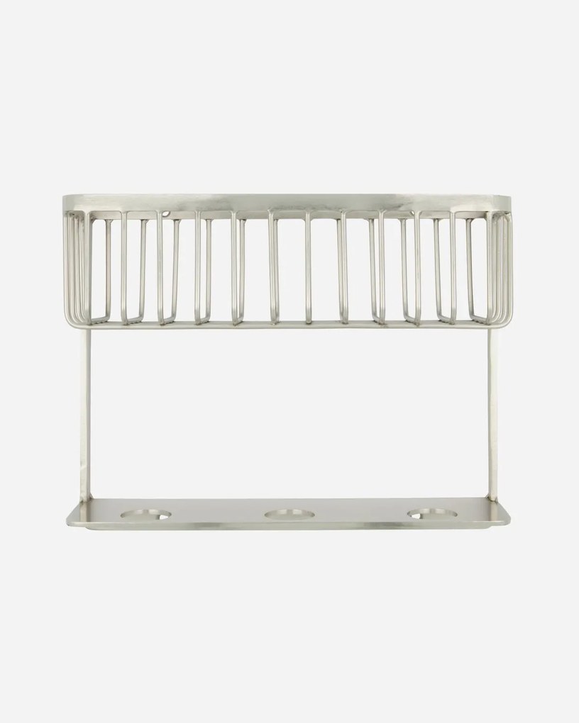 Bath zuhanykosár polccal, ezüst, House Doctor