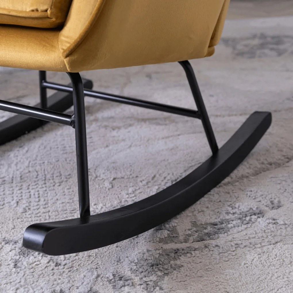 Hintafotel Mustár Bársony Kárpittal. JACKSON