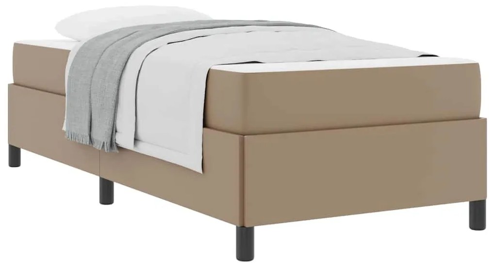 Ágykeret matraccal matracmal Cappuccino 90 x 200 cm Műbőr