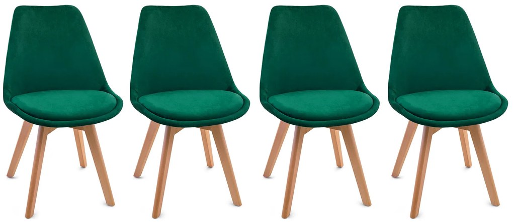 Étkezőszékek 4db Skandináv stílus Green Glamor