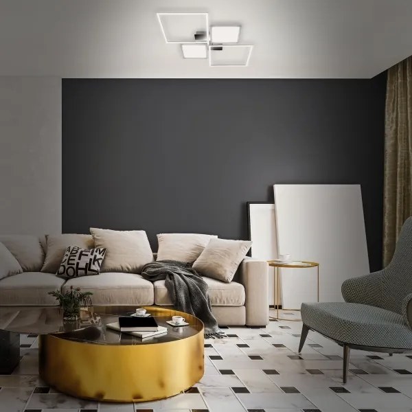 Briloner 3530-018 - LED Dimmelhető felületre szerelhető csillár FRAME LED/40W/230V + távirányító