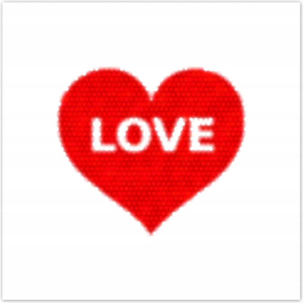 Poszterek 100x100 Szív Love