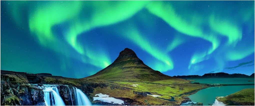 Kép - Kirkjufell, Izland (120x50 cm)