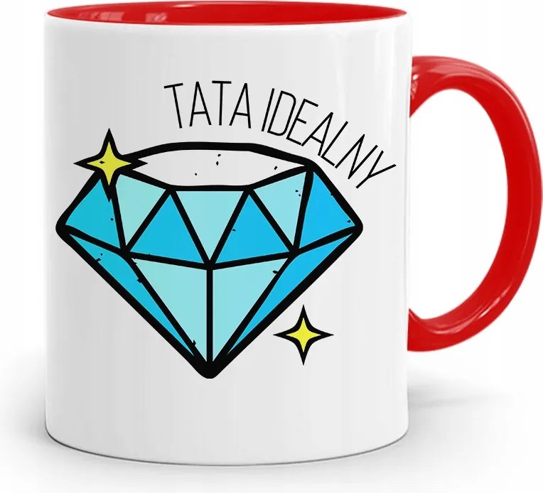 Piros Bögre Apának Apa Tökéletes Ajándék fényképes nyomtatással