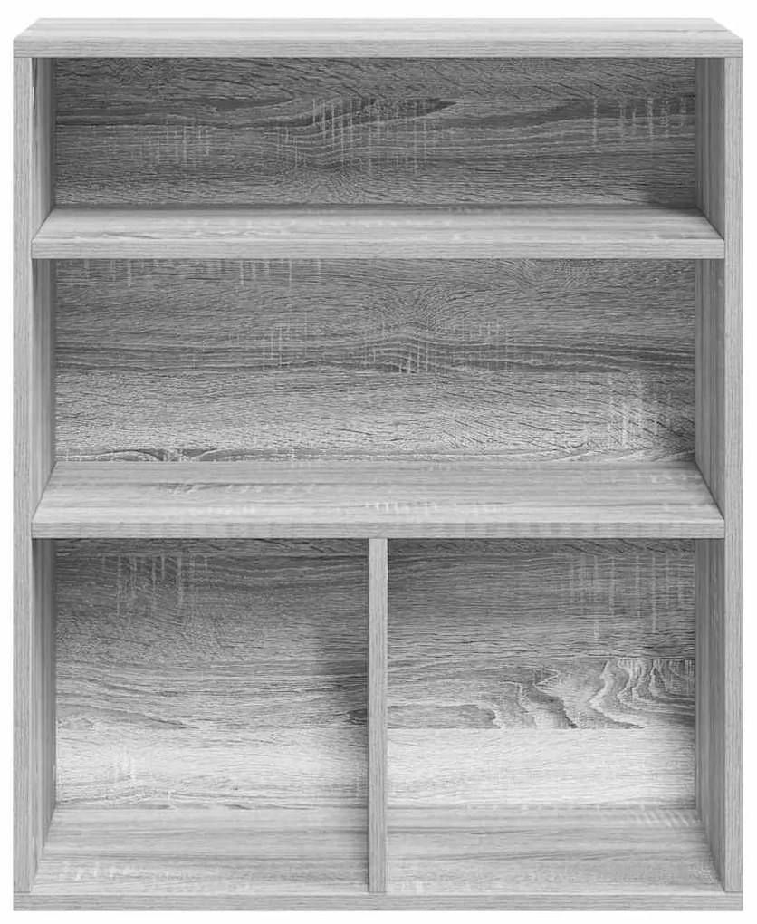 könyvszekrény szürke sonoma 60x30x71,5 cm szerelt fa