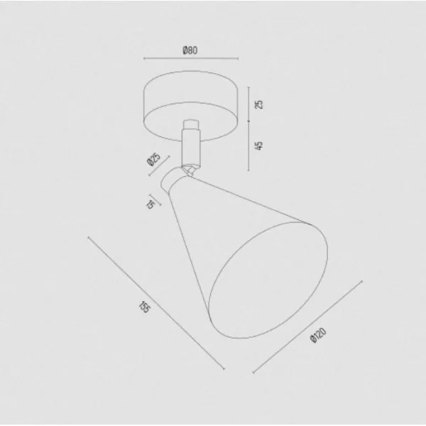Argon 8255 - Spotlámpa LUCINDA 1xE14/7W/230V arany