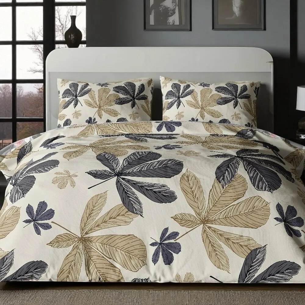 Krepp ágynemű Homa TORRY LEAFS 2 részes 140x200 cm