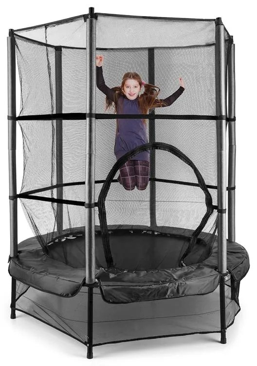 Rocketkid, trambulin, Ø140cm, biztonsági háló, bungee felfüggesztés, 3 éves kortól