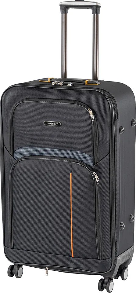 TraveLux light nagy bőrönd puha 76x50x29 cm fekete