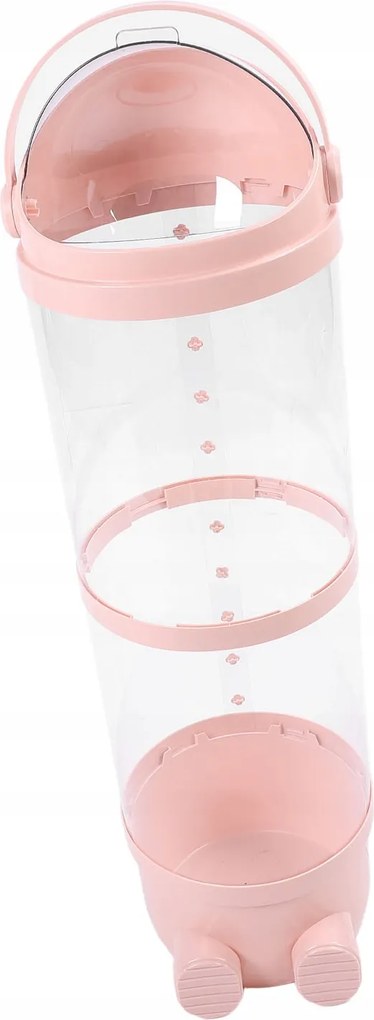 Átlátszó tároló henger nagy TC-vel plüssállatok tárolására