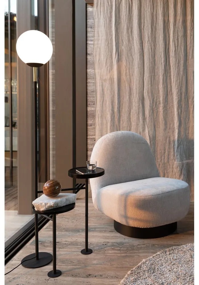 Krémszínű bársony fotel Eden – Zuiver