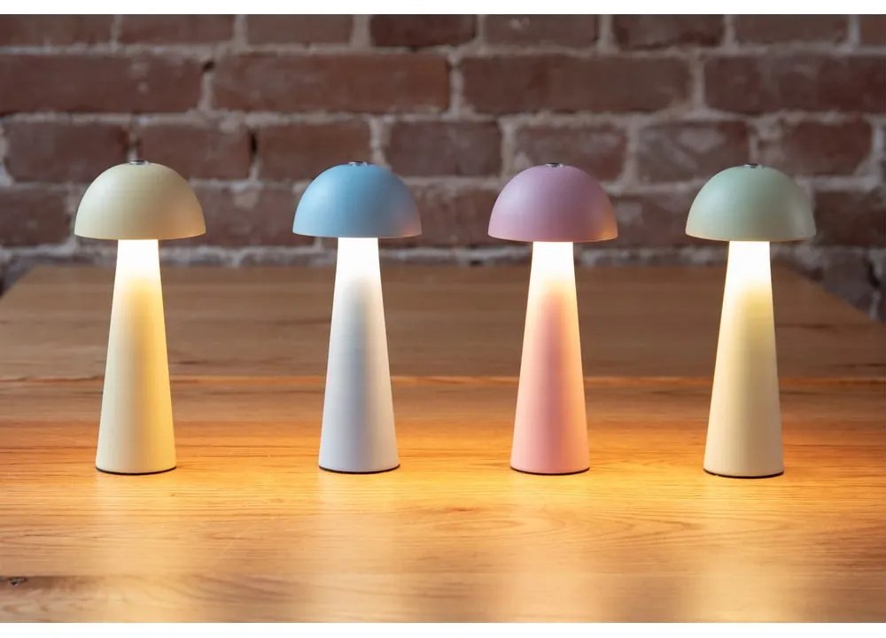 Világoskék LED asztali lámpa (magasság 16,5 cm) Mini LED Dome – Leitmotiv