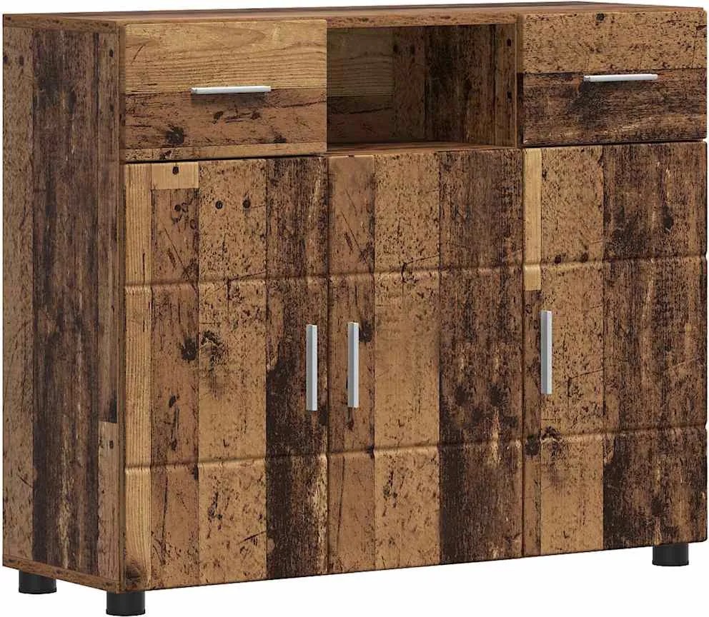 vidaXL Fából Készült Szekrény Öreg fa 88,5 x 30,5 x 73 cm Faanyag