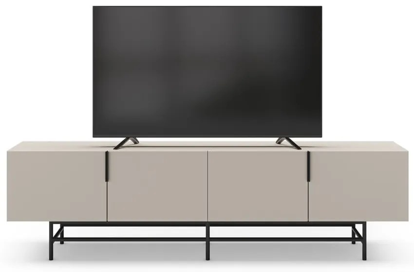 Krémszínű TV-állvány 200x54,5 cm Eldia – Marckeric