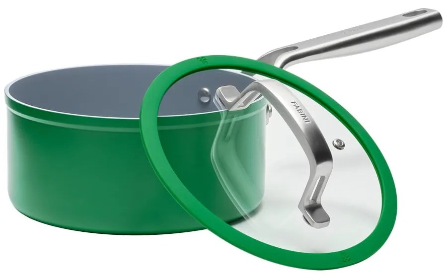 Indukciós tűzhelyhez alkalmas edény fedővel-kerámia felülettel 2,4 l Meda 3.0 – FABINI