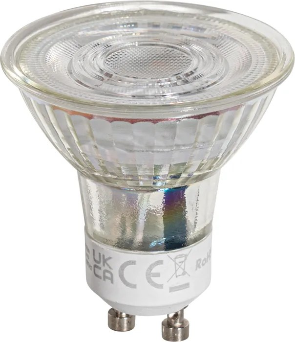 5 darabos GU10 50 mm-es átlátszó LED izzó szett 1W 80 lm 2200K