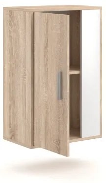 Nappali szekrénysor BRICK sonoma tölgy/fehér