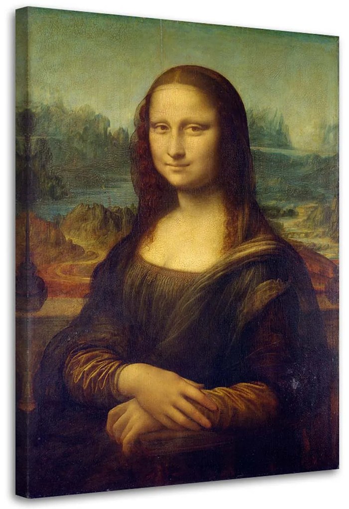 Gario Vászonkép Mona lisa - Leonardo da Vinci, reprodukció Méret: 60 x 90 cm, Kivitelezés: Vászonkép
