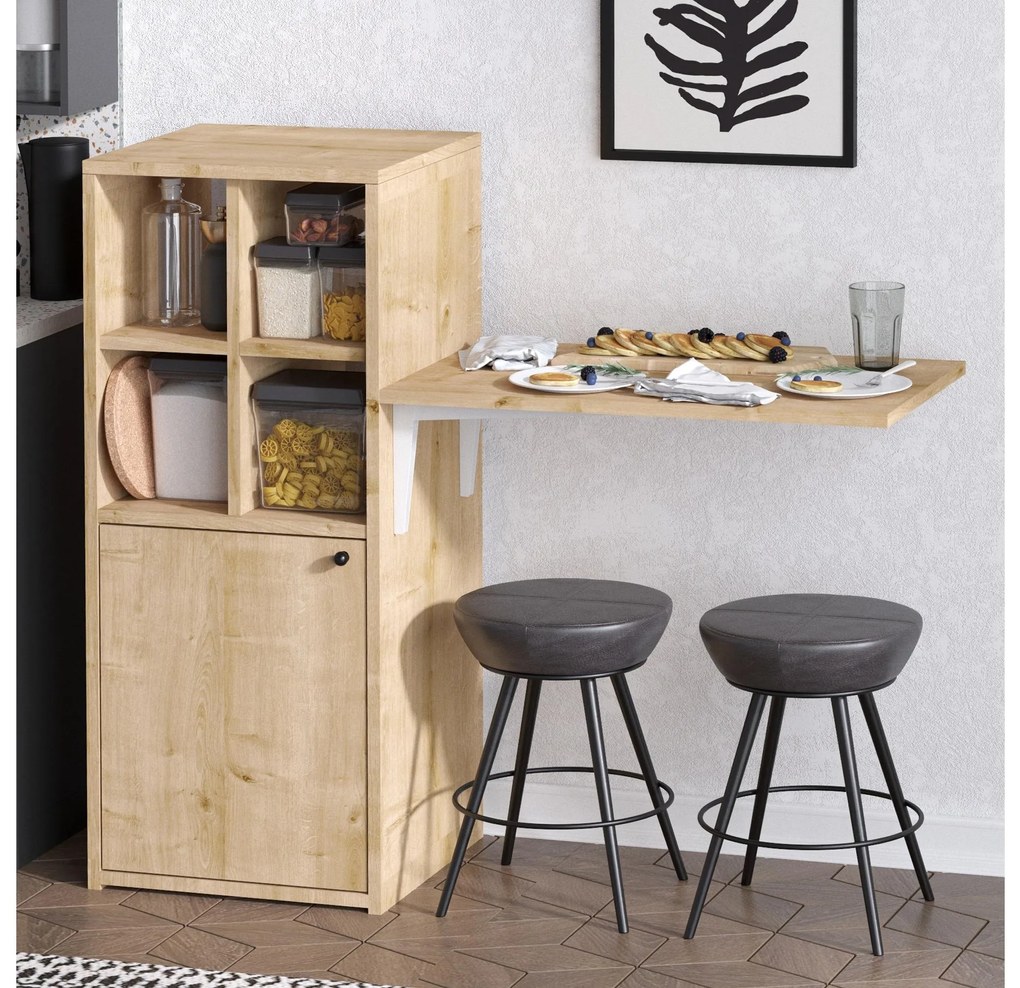 PC asztal Aliex 13 (dió + fekete). 1089378