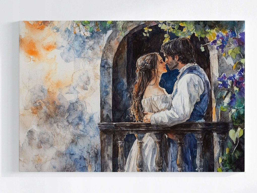 Poszter Akvarell Rómeó És Júlia Pár Szerelem Romantika 60x40