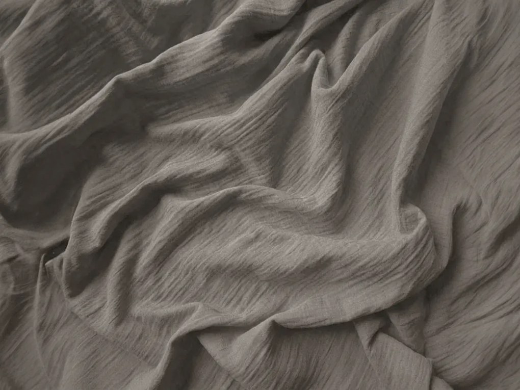 Muszlin ágyneműhuzat PURELY szürke Ágyneműhuzat mérete: 2 ks 80 x 80 cm | 200 x 200 cm