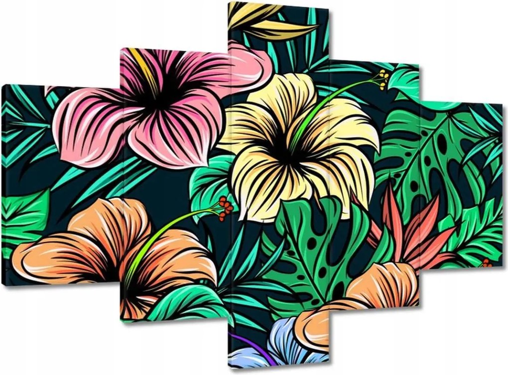 Vászonkép 100x70 Monstera Zöld levél