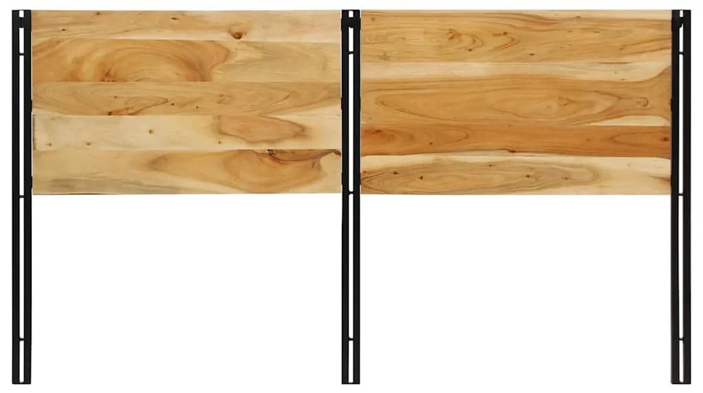 tömör fa akác és vas fejtámla 180 cm