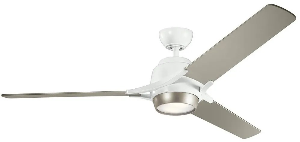 Kichler KLF-ZEUS-60-WHT-LED Dimmelhető mennyezeti ventilátor ZEUS LED/10W/230V + távirányító