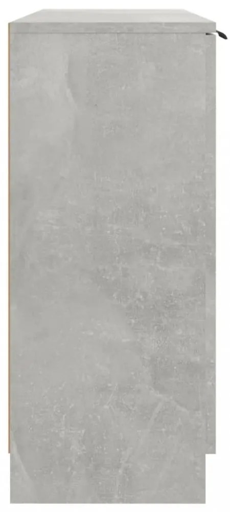 betonszürke szerelt fa tálalóasztal 90,5x30x70 cm