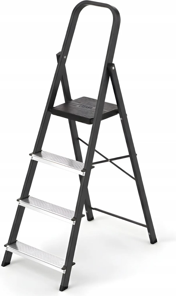 Háztartási alumínium acél létra Higher 4 fokozat 150 kg Erős