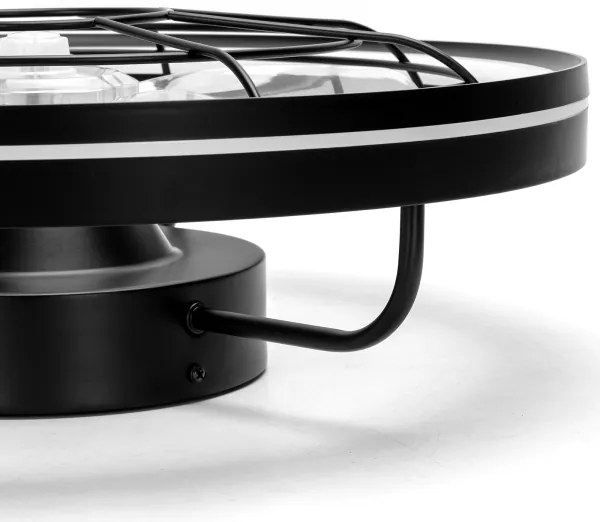 Aigostar - LED Dimmelhető mennyezeti ventilátor LED/40W/230V 2700-6500K + távirányító fekete