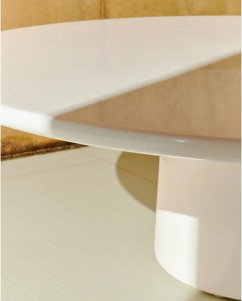 Beton kerek kerti dohányzóasztal ø 110 cm Albanella – Kave Home