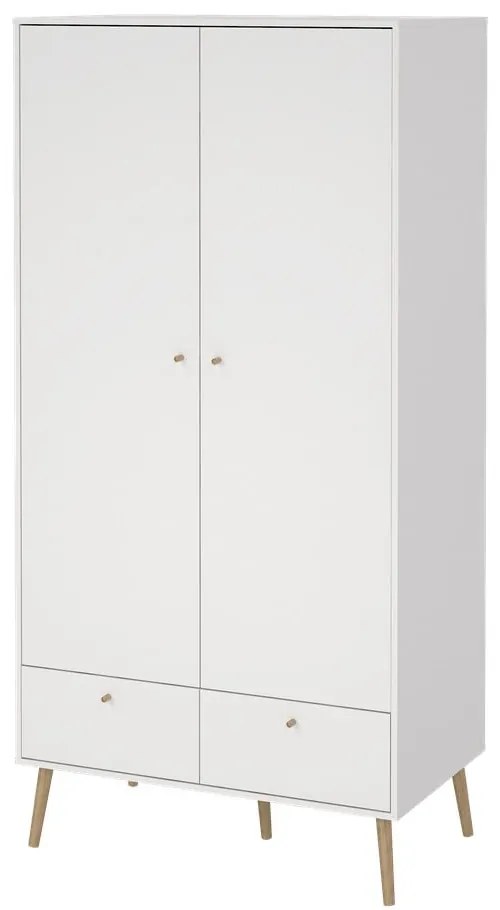 Fehér ruhásszekrény 99x200 cm Bodo – Tvilum