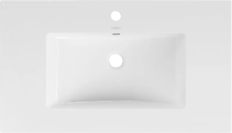 Mexen Atena 80 x 46 cm-es, munkalapba süllyesztett mosdókagyló, fehér - 25018000