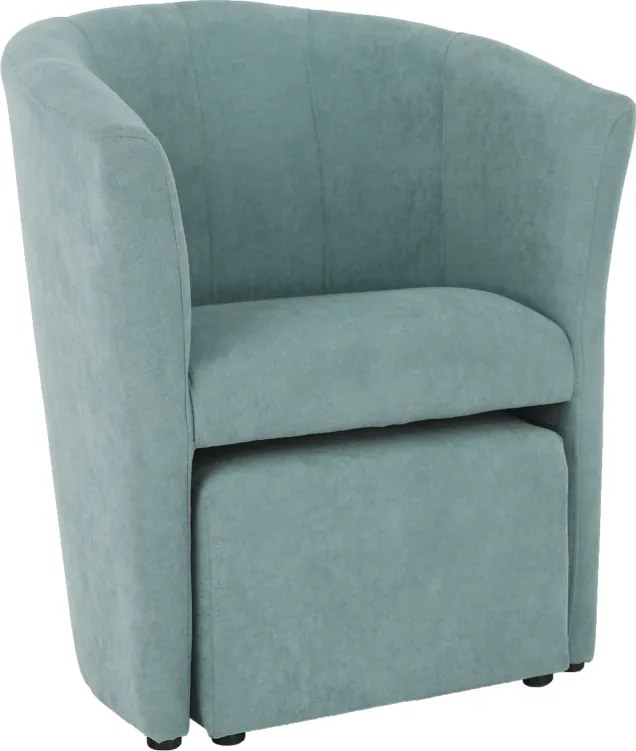 Klub fotel puffal, mentol, ROSE