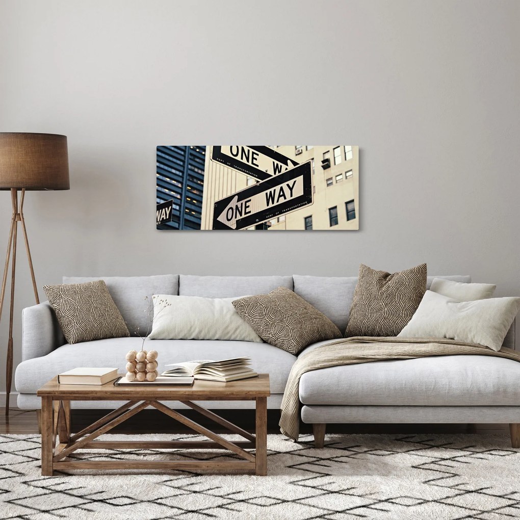 Kép - New York ONE WAY (120x50 cm)