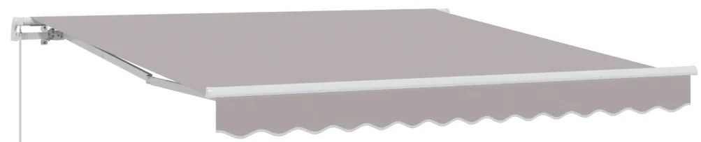 Kézi Behúzható Napellenző Világosszürke 300x250 cm