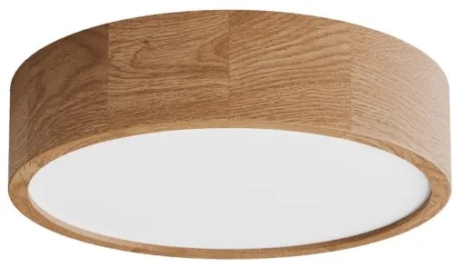 Mennyezeti lámpa érzékelővel CLEO, 3xE27/24W/230V, átmérő 37,5 cm, tölgy