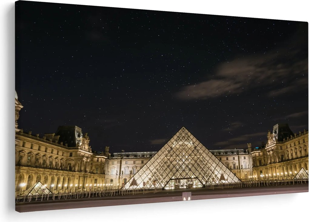 Kép - Louvre éjjel (90x60 cm)