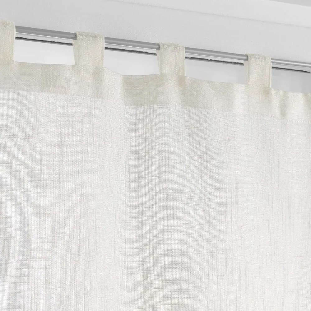 Krémszínű átlátszó függöny szett 2 db-os 60x90 cm Haltona – douceur d'intérieur