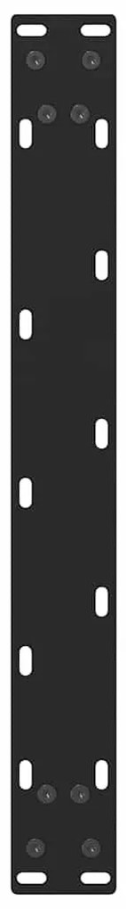 2 db fekete acél dohányzóasztal láb 50 x (30-31) cm
