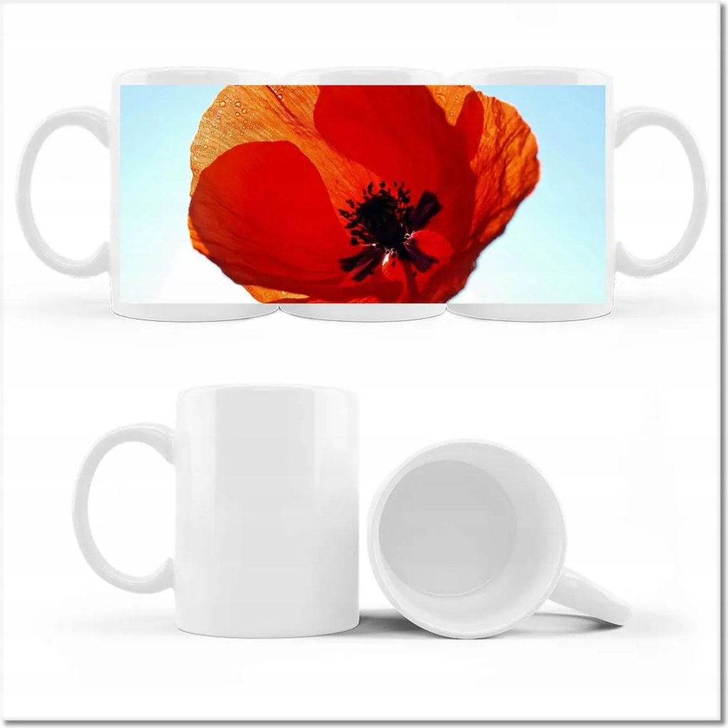 Fotós bögre Pipacs Virágok